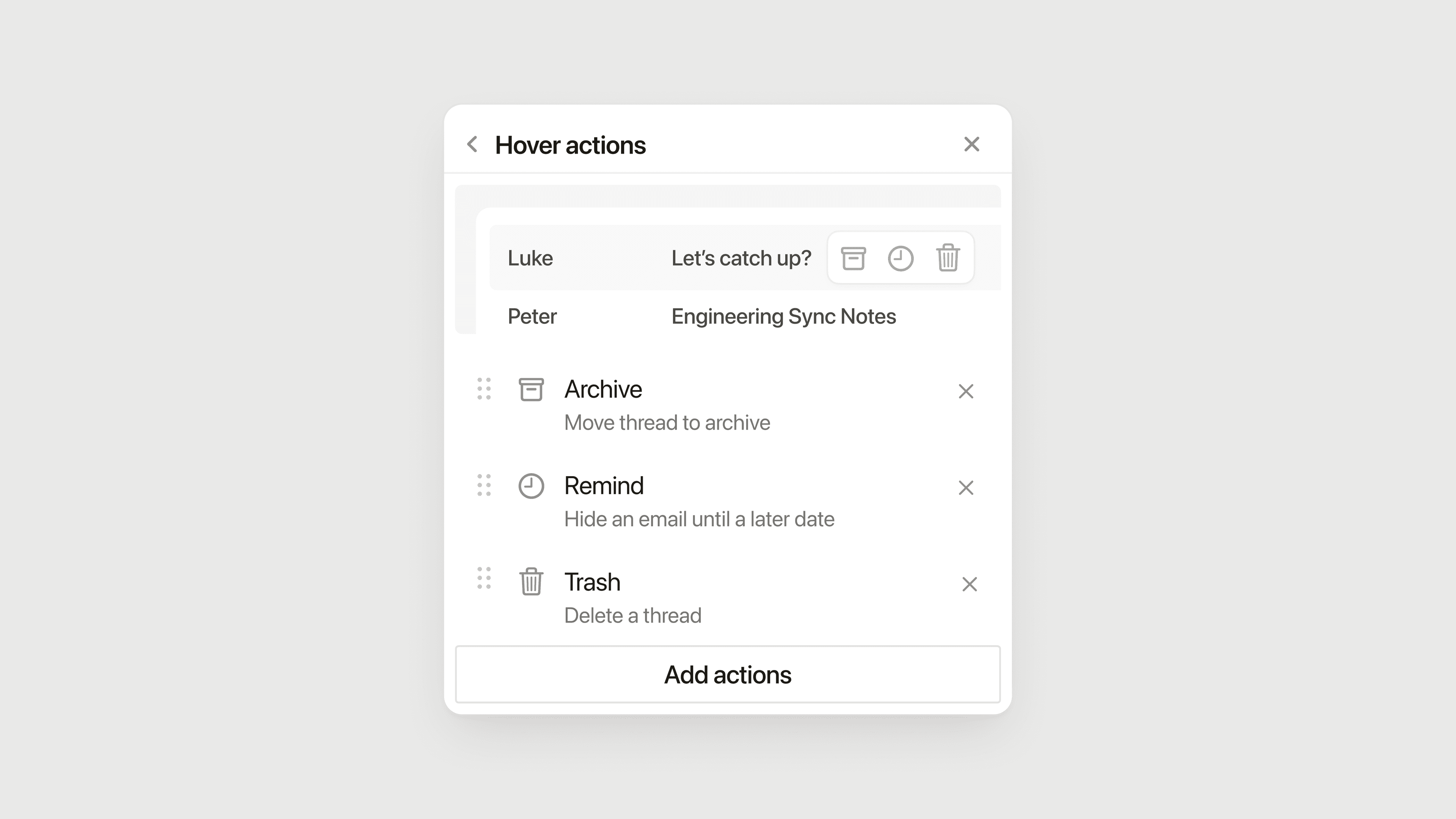 hc: notion mail hover actions