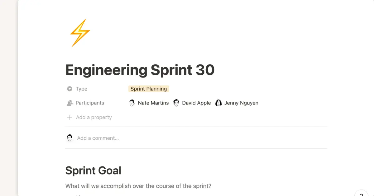 meeting agenda template hero