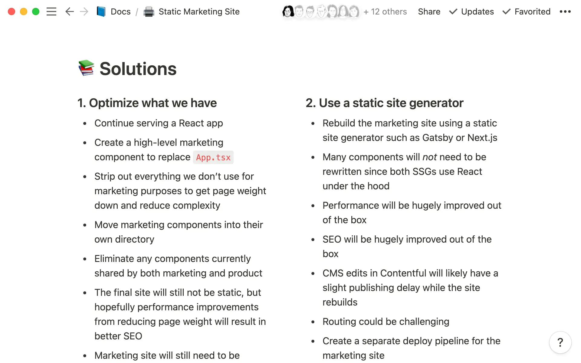 Part of the static site RFC.