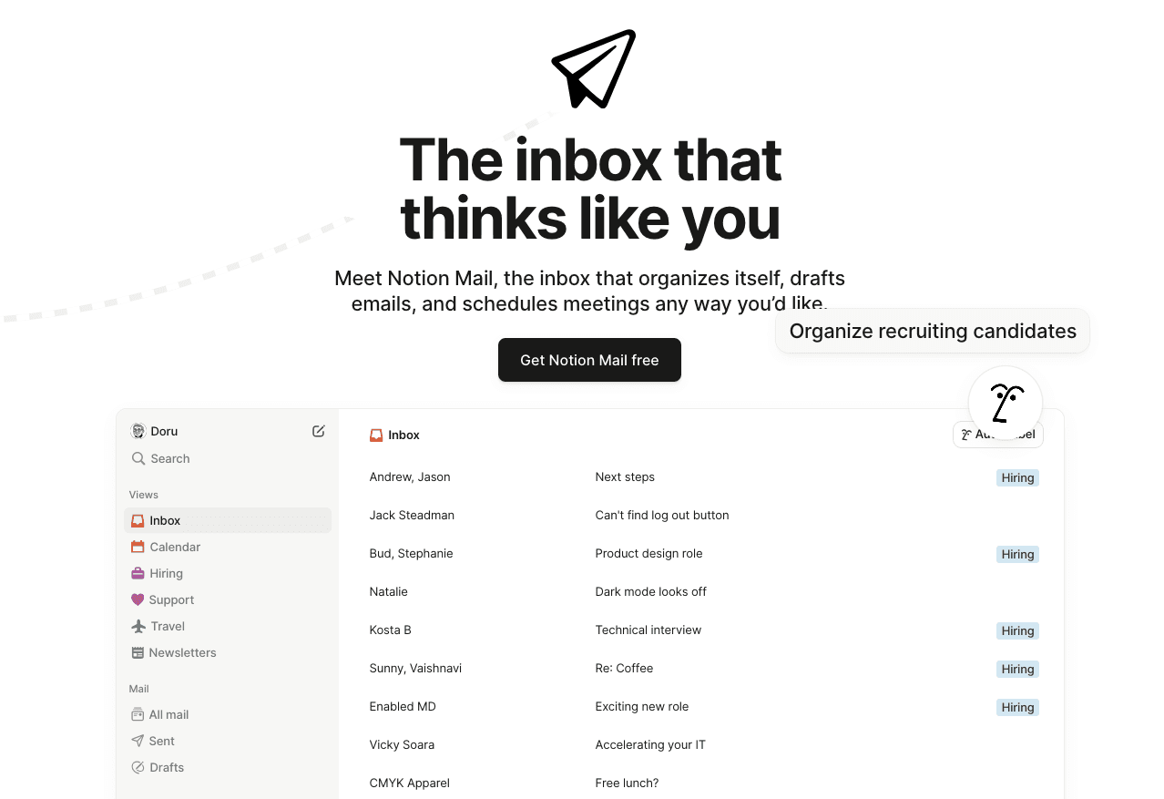 Notion Mail desktop app