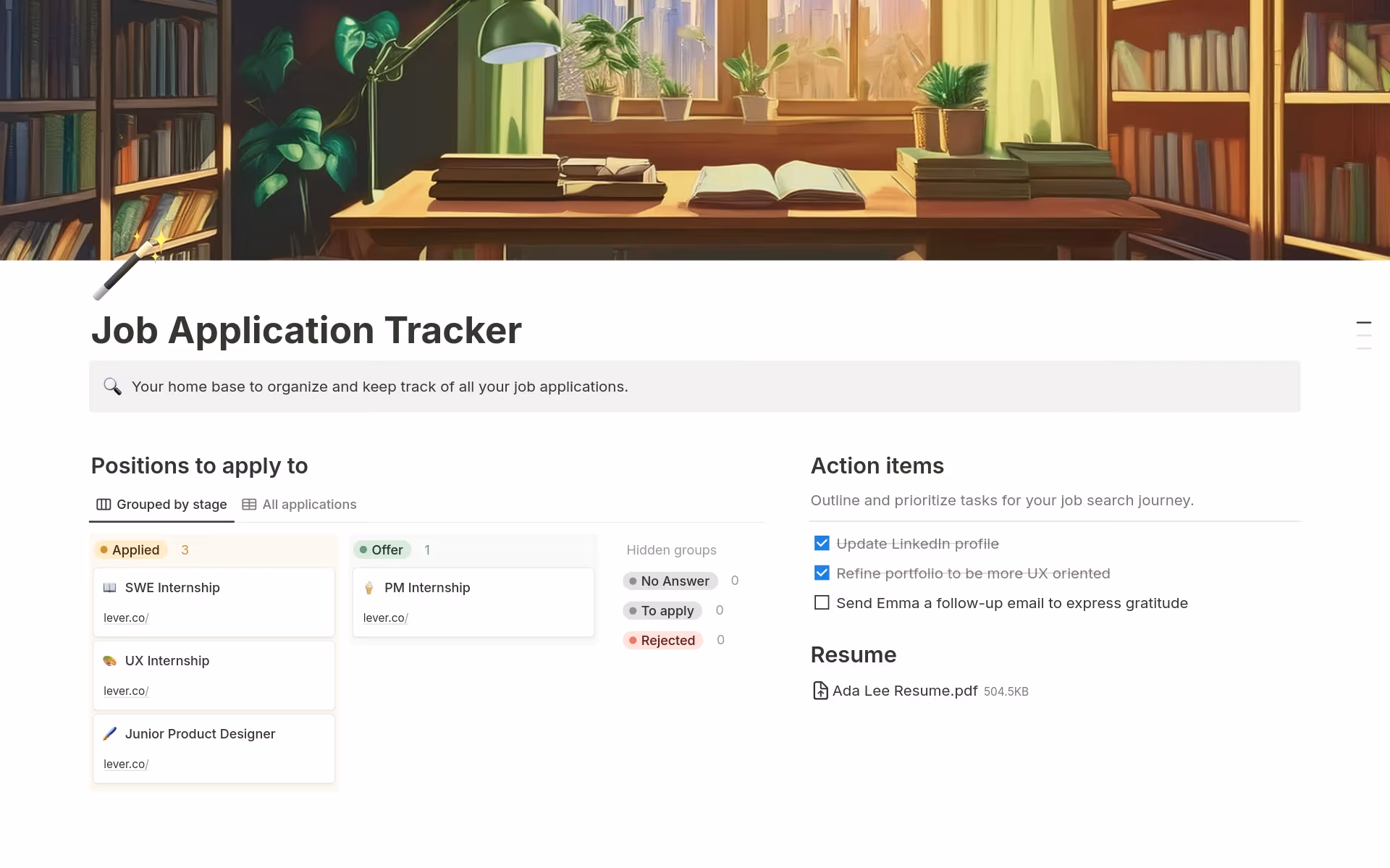 صورة لـ templates-for-student-job-hunting